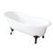 Aqua Eden Clawfoot Bathtubs, 56.69 L, 30.31 W, White/Naples Bronze, Cast Iron VCTND5731B6 - alternate 1